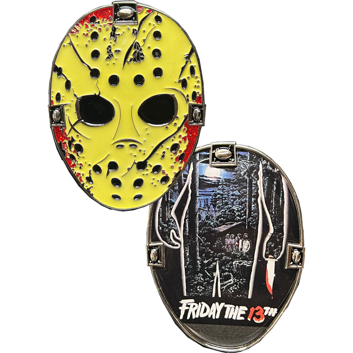 EL11-005 Jason Voorhees Challenge Coin Friday the 13th Movie Poster
