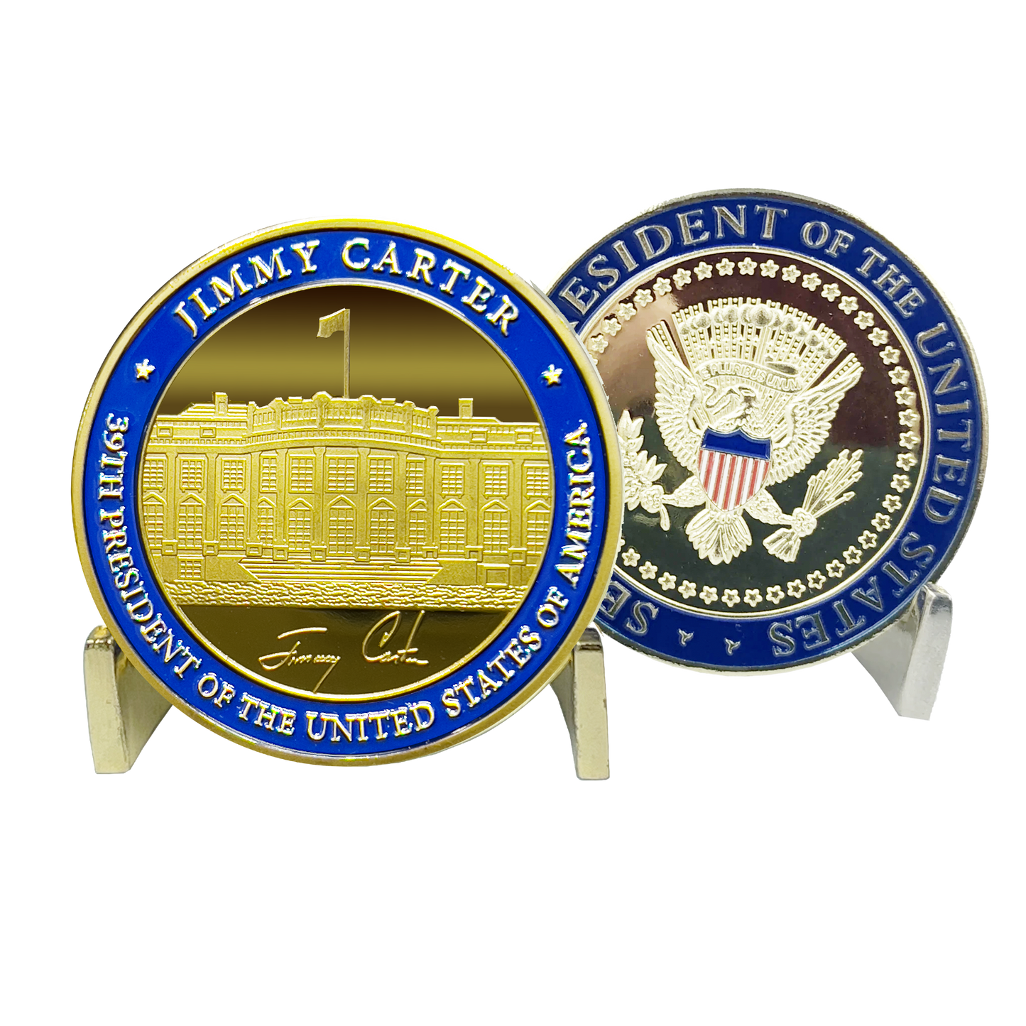 BB-002 39th President Jimmy Carter Challenge Coin White House POTUS coin