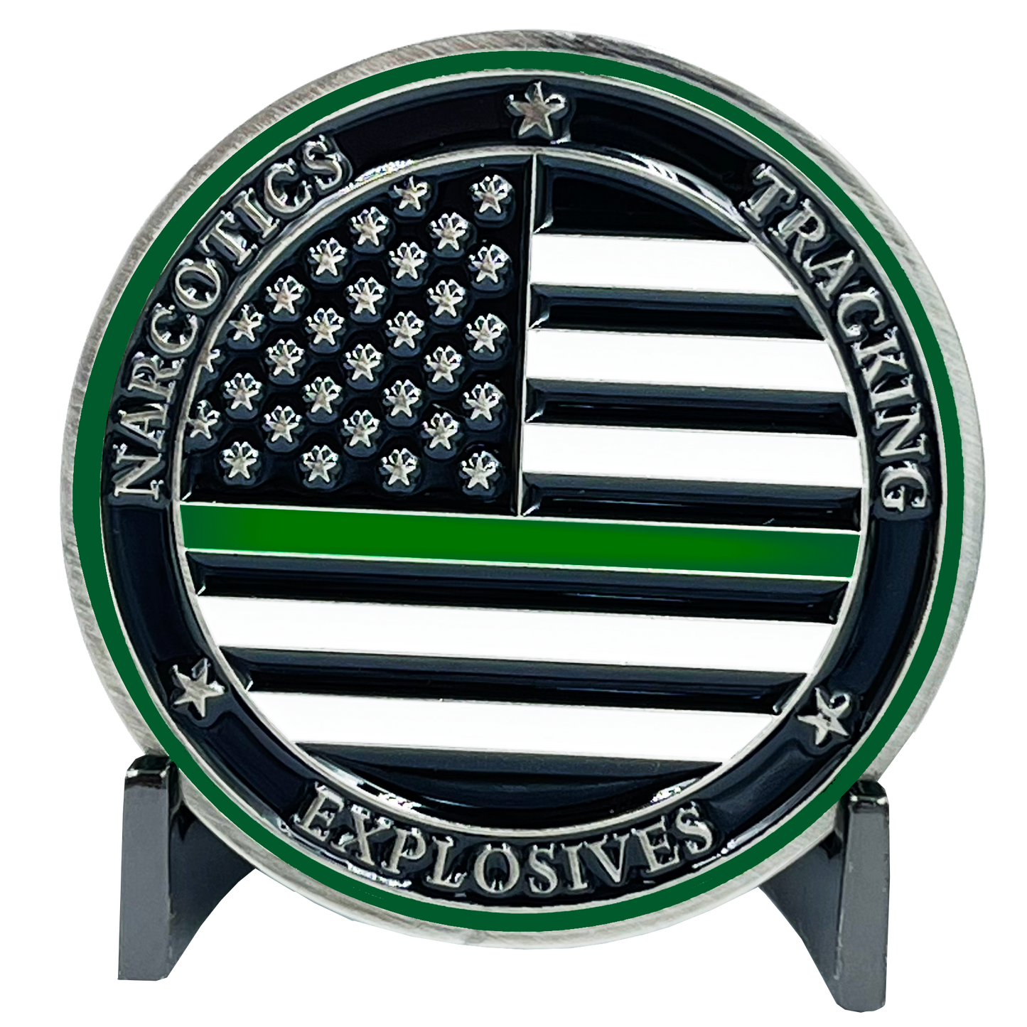 EL2-004 K9 Border Patrol Agent BPA Police Officer Narcotics Tracking Explosives Thin Green Line