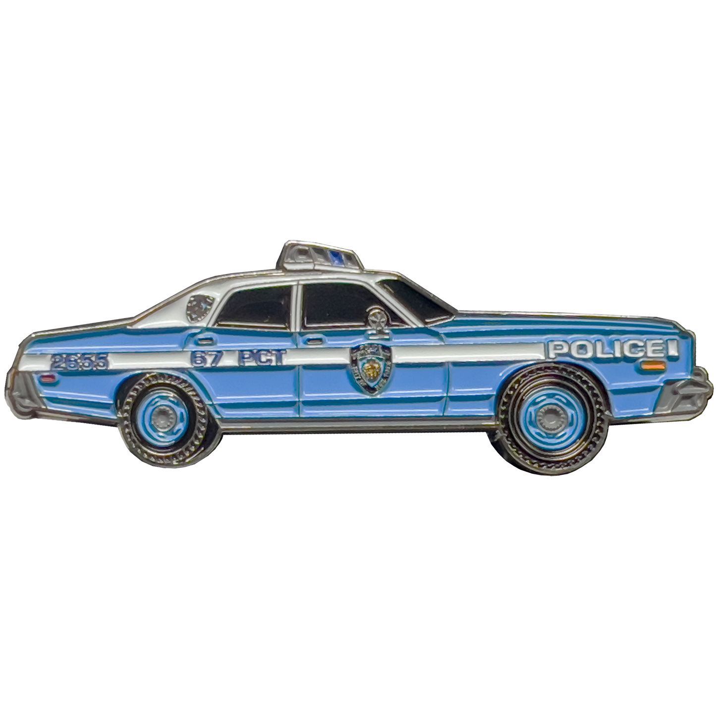 GL7-002 NYPD Vintage Police Car Challenge Coin New York City Police Officer Serpico Kojak era