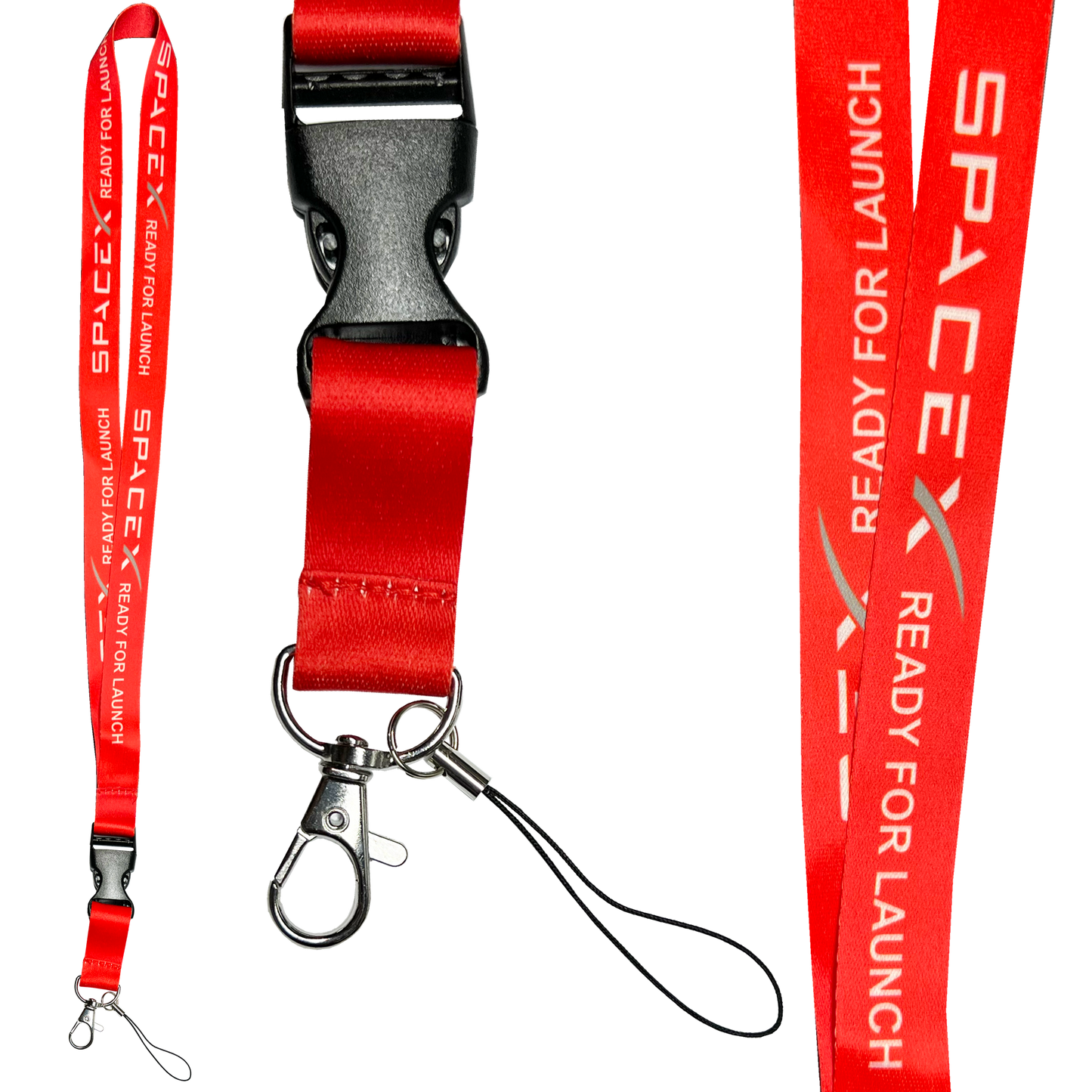 DL12-010 SpaceX Launch Crew Lanyard ID Card holder or Keychain school student 31 inch with Space X