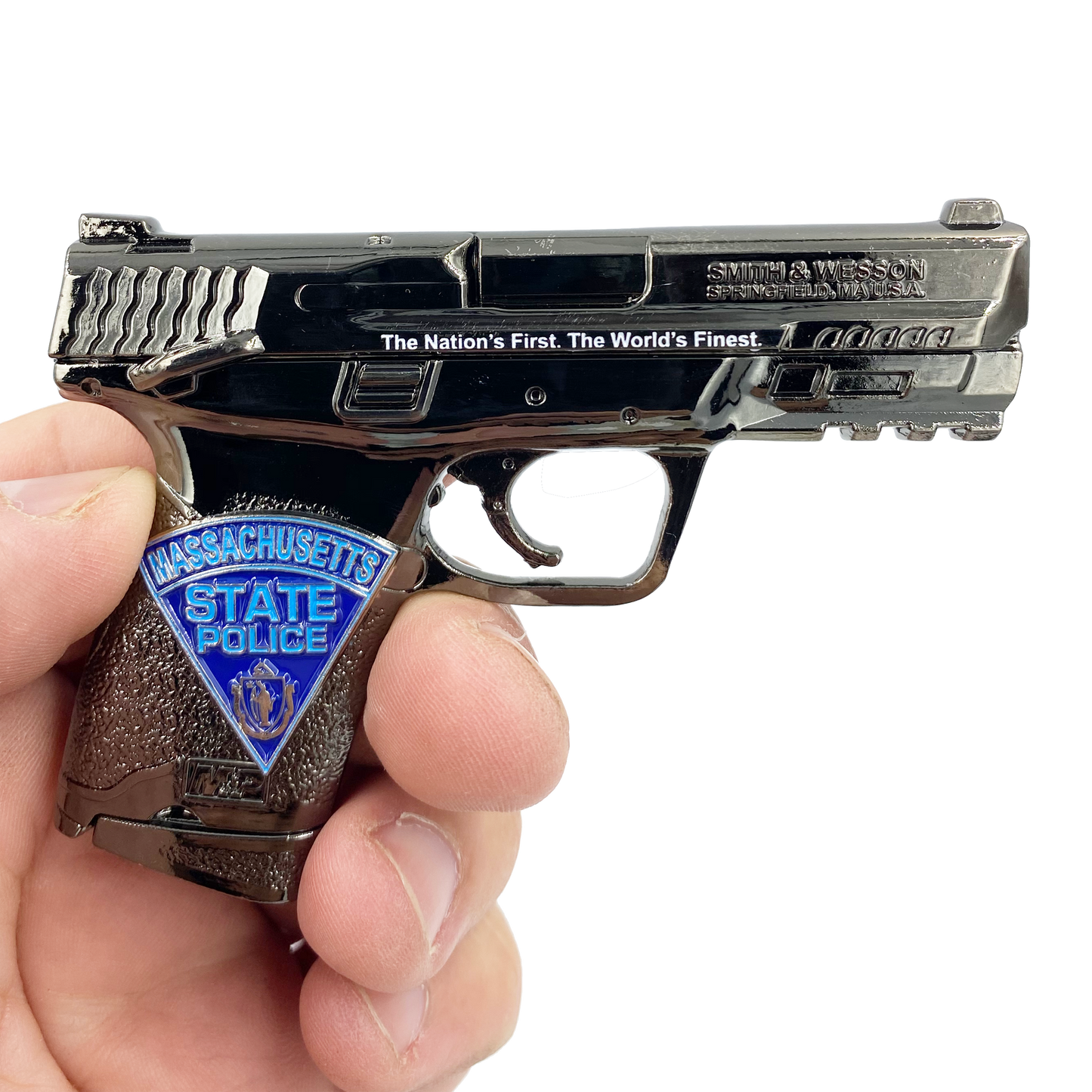 G-016 Massachusetts State Police Trooper Duty Smith & Wesson M&P 45 MSP Challenge Coin