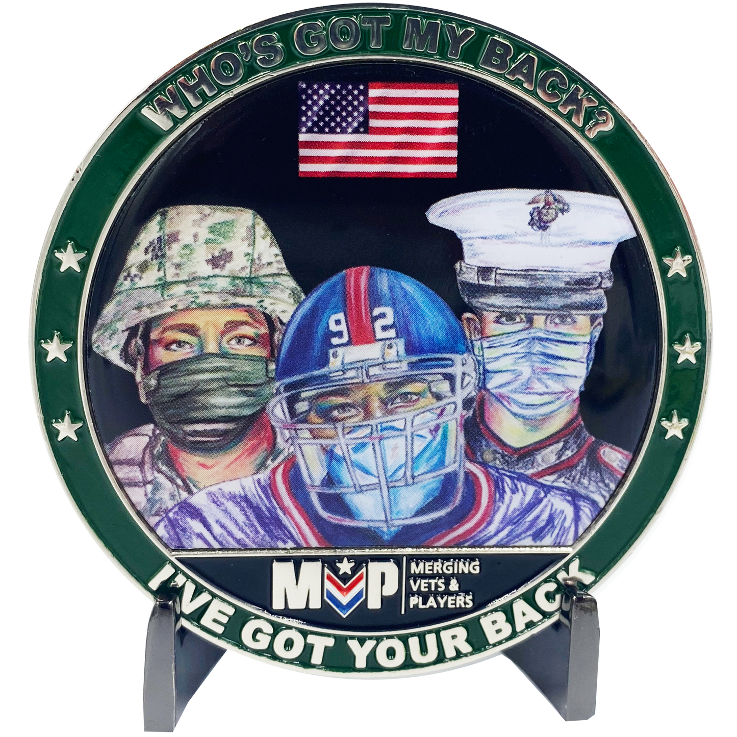 DL11-12 Official Limited Edition MVP Pandemic Heroes Challenge Coins Merging Vets and Players