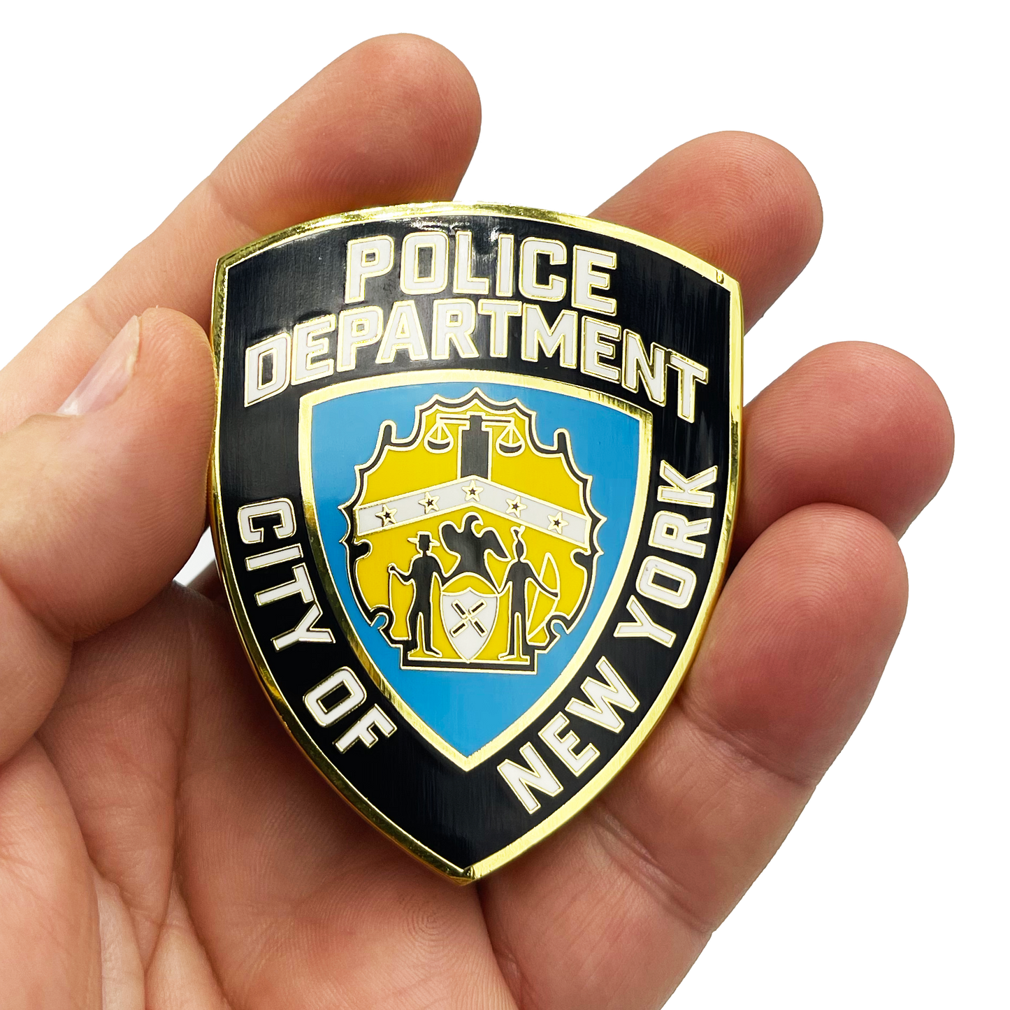 F-005 NYPD NEW YORK CITY Police Department Dept. Challenge Coin thin blue line