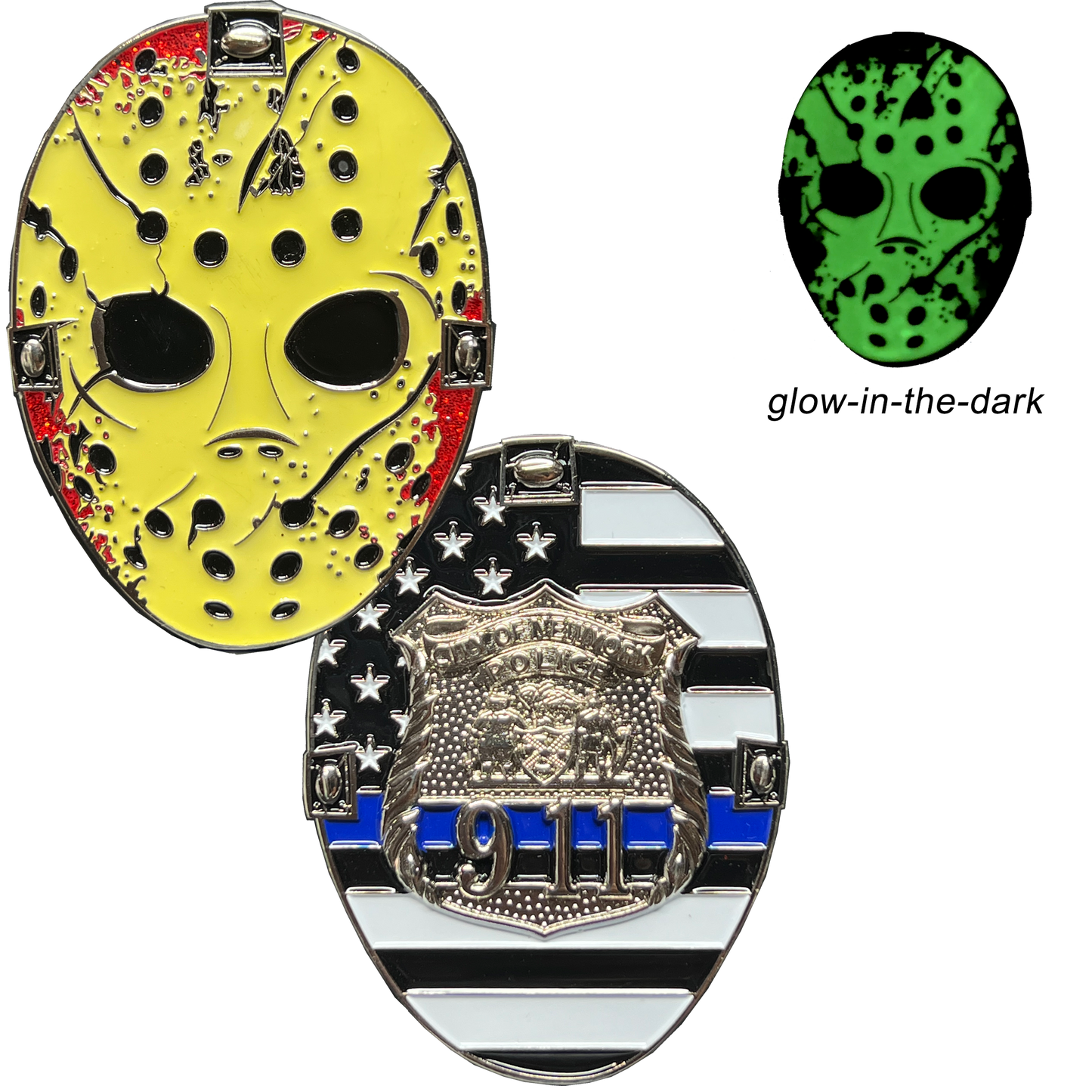 EL11-006 New York City Police Officer Jason Voorhees Challenge Coin Friday the 13th Movie Poster NYPD