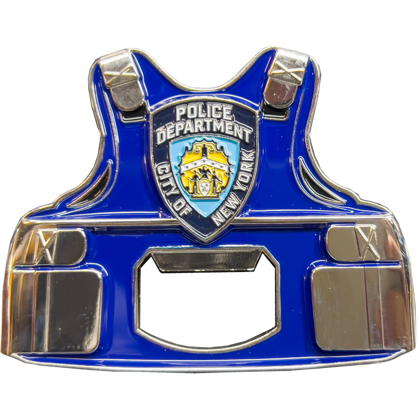 GL09-001 NYPD New York City Police Officer Bottle Opener Challenge Coin
