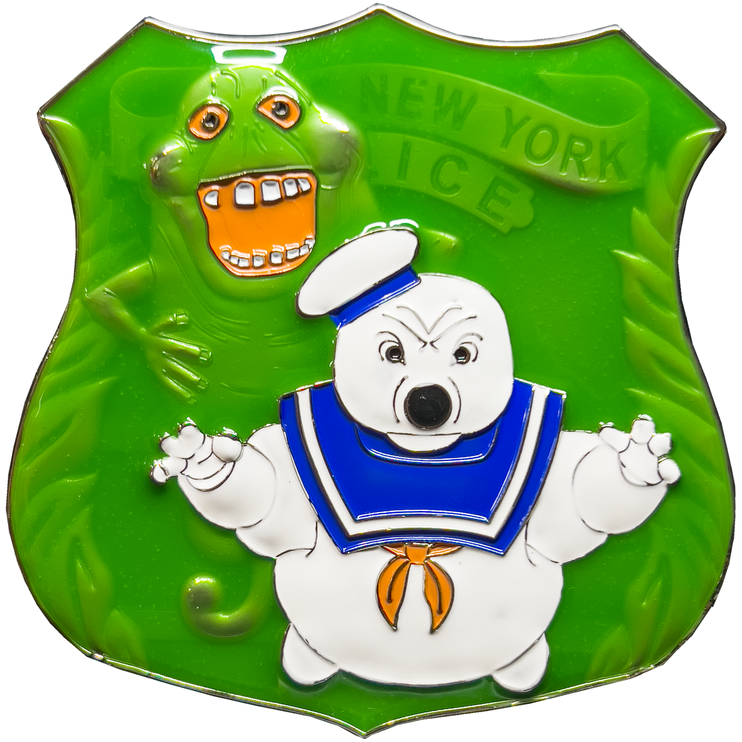 GL12-004 NYPD Slimer No Ghost Challenge Coin New York City Police Buster