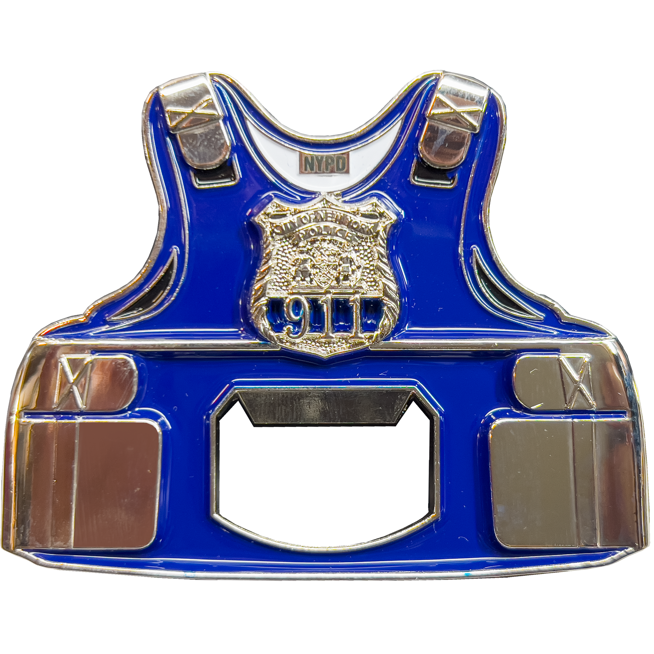GL09-001 NYPD New York City Police Officer Bottle Opener Challenge Coin