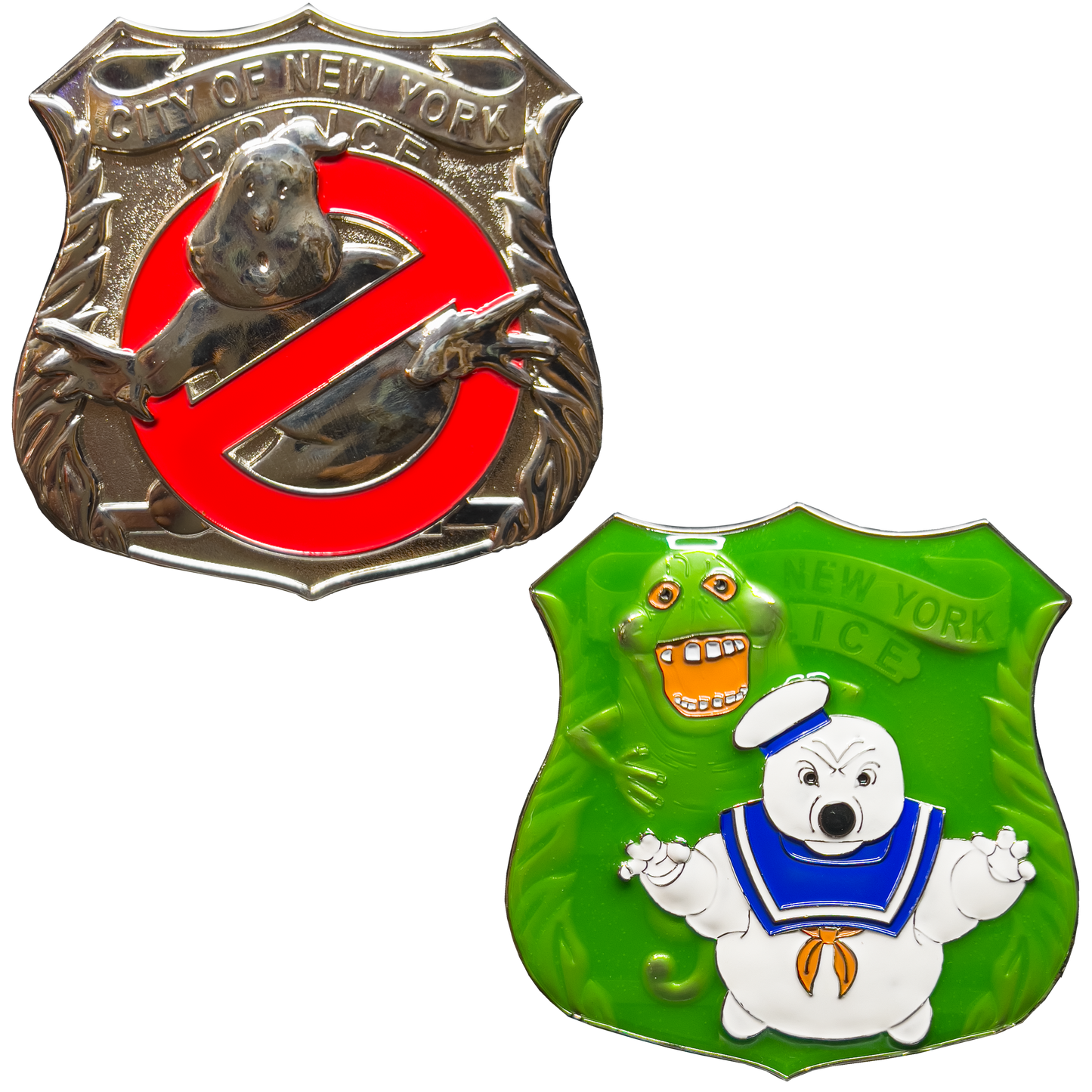 GL12-004 NYPD Slimer No Ghost Challenge Coin New York City Police Buster