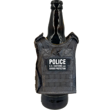 GB2-002 CBP Officer OFO Field Operations Tactical Beverage Bottle or Can Cooler Vest with removable patches perfect gift for Challenge Coin collectors