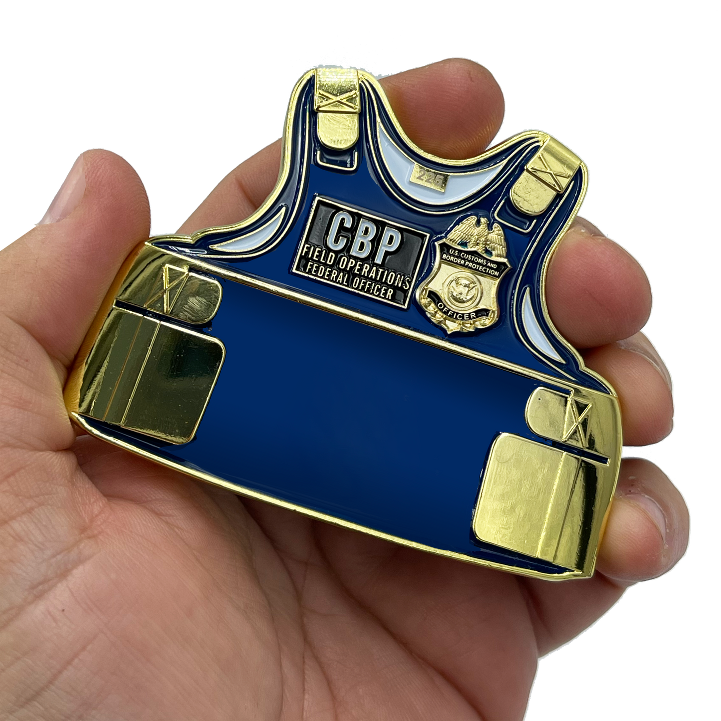EL6-007 Field Ops CBP Officer CBPO Fild Ops Body Armor 3D Challenge Coin