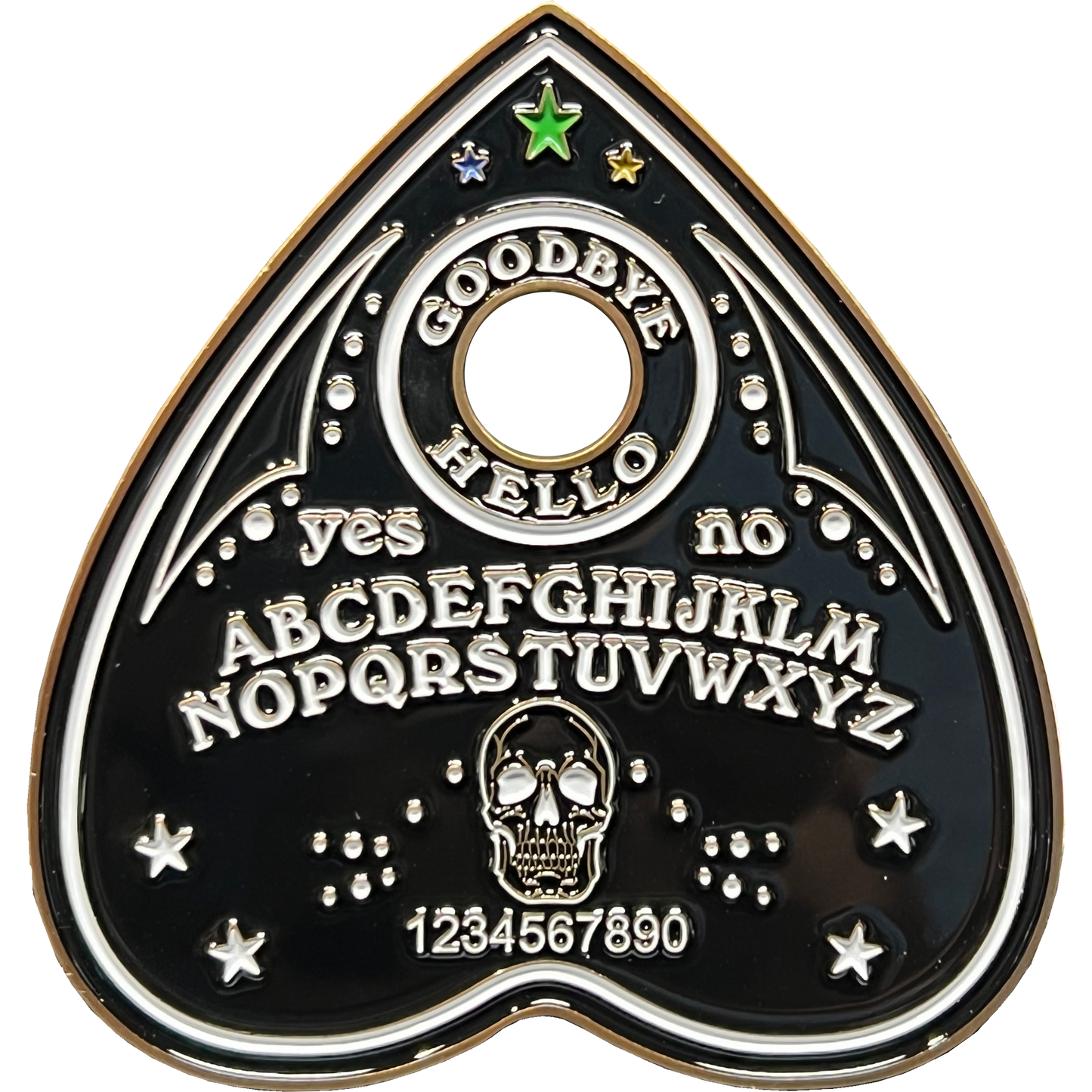 discontinued BL17-019 CBP Challenge Coin Border Patrol, Field Operations, Air and Marine paranormal Ouija inspired