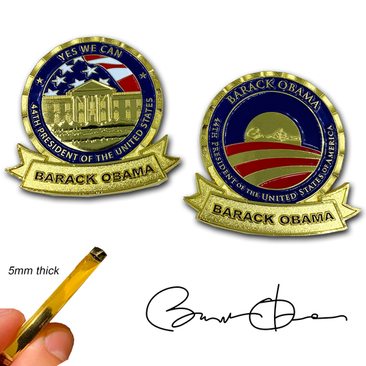 AA-018 President Barack Obama 44 MAGA Yes We Can POTUS White House Challenge Coin