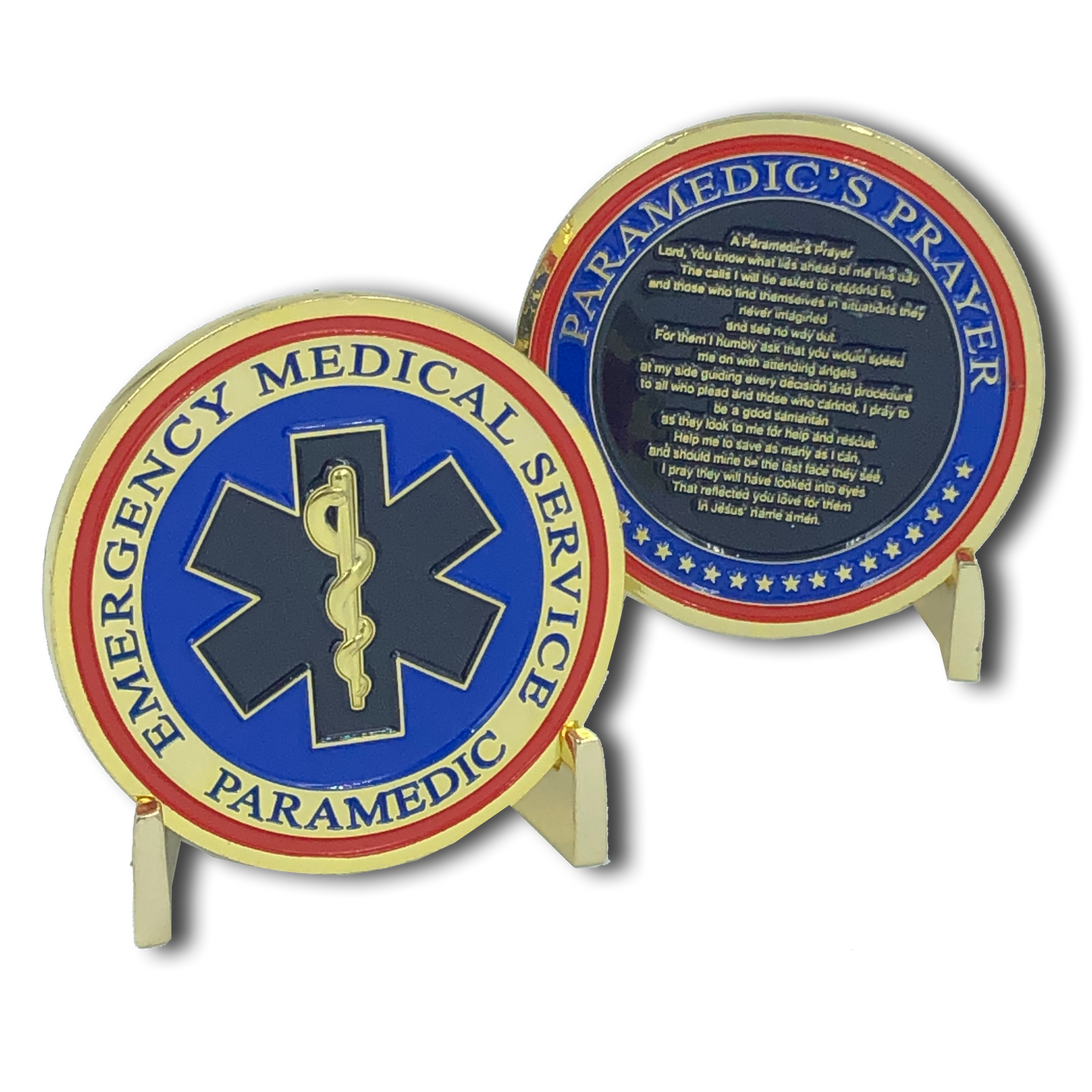 I-016 Paramedic's Prayer Challenge Coin