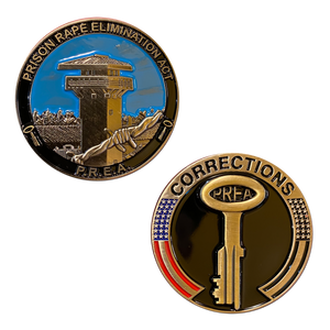 BB-006 PREA Prison Rape Elimination Act Correctional Officer Challenge Coin Corrections CO