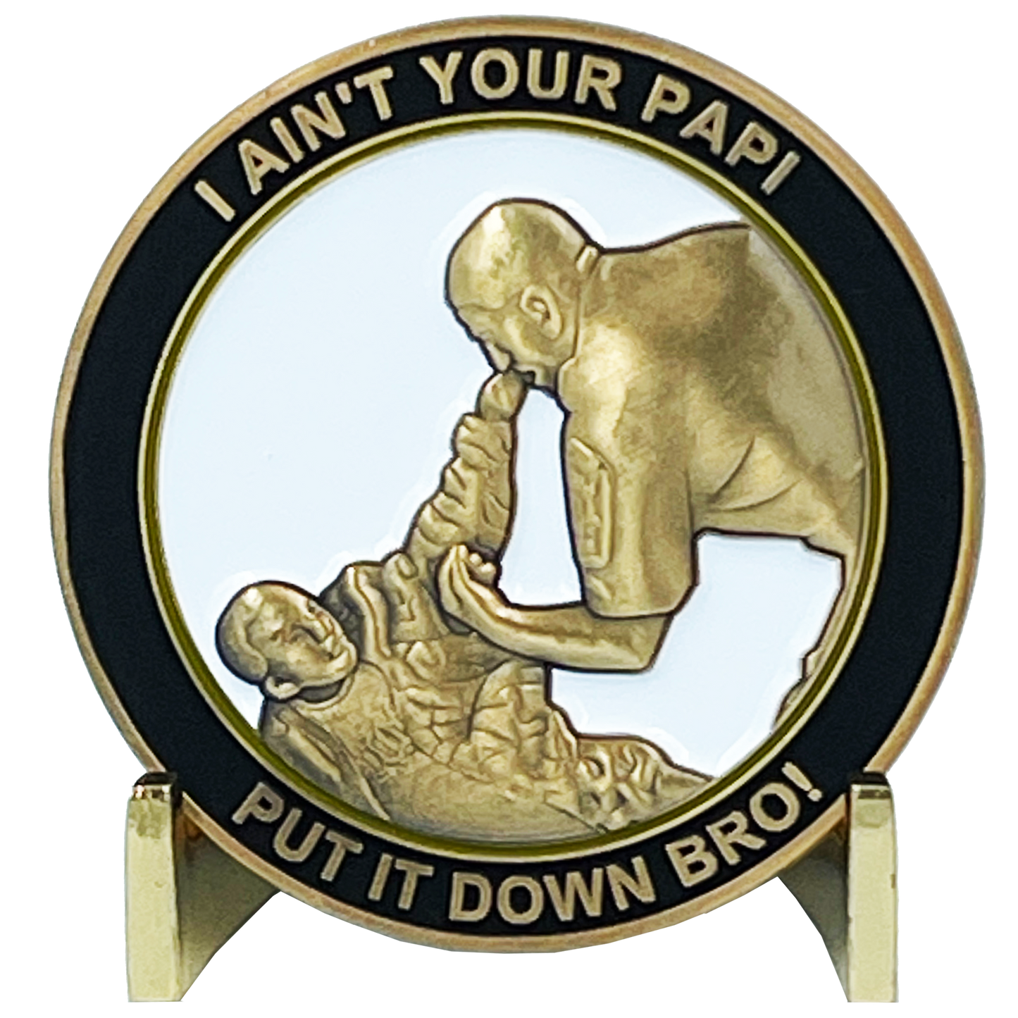 BL9-008 I AIN'T YOUR PAPI Passaic County Sheriff Challenge Coin 911 COPS inspired by Officer Anthony Damiano