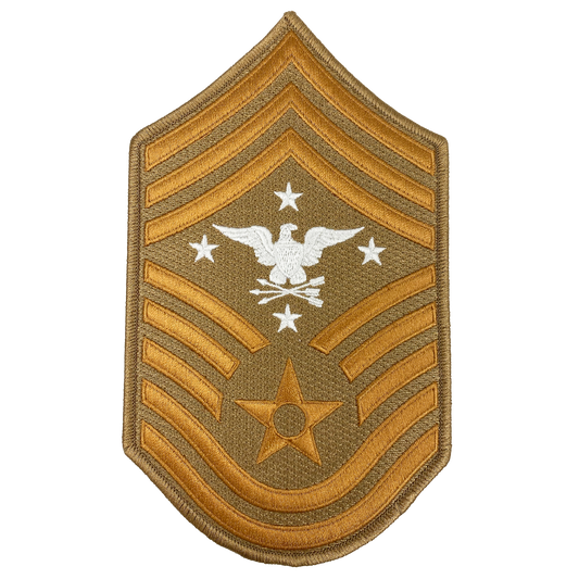 DL5-07 Senior Enlisted Advisor to the Chairman of the Joint Chiefs of Staff Air Force Senior Enlisted Advisor Chief Master Sergeant Desert Camo Rank (Right facing Eagle) USAF Patch 