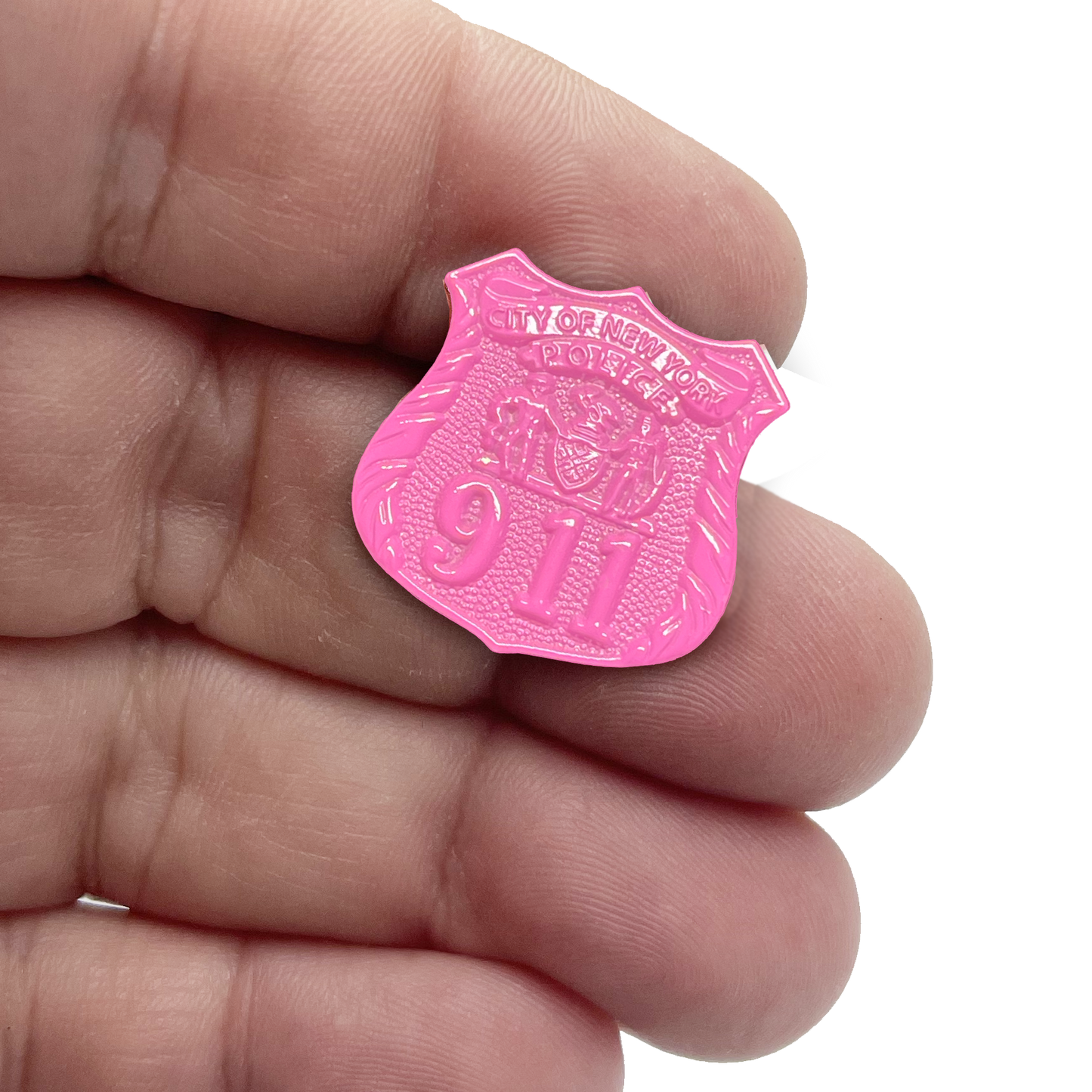 KK-014 Pink Breast Cancer Awareness Month NYPD NYC City of New York Police Department Police Officer lapel pin Thin Pink Line
