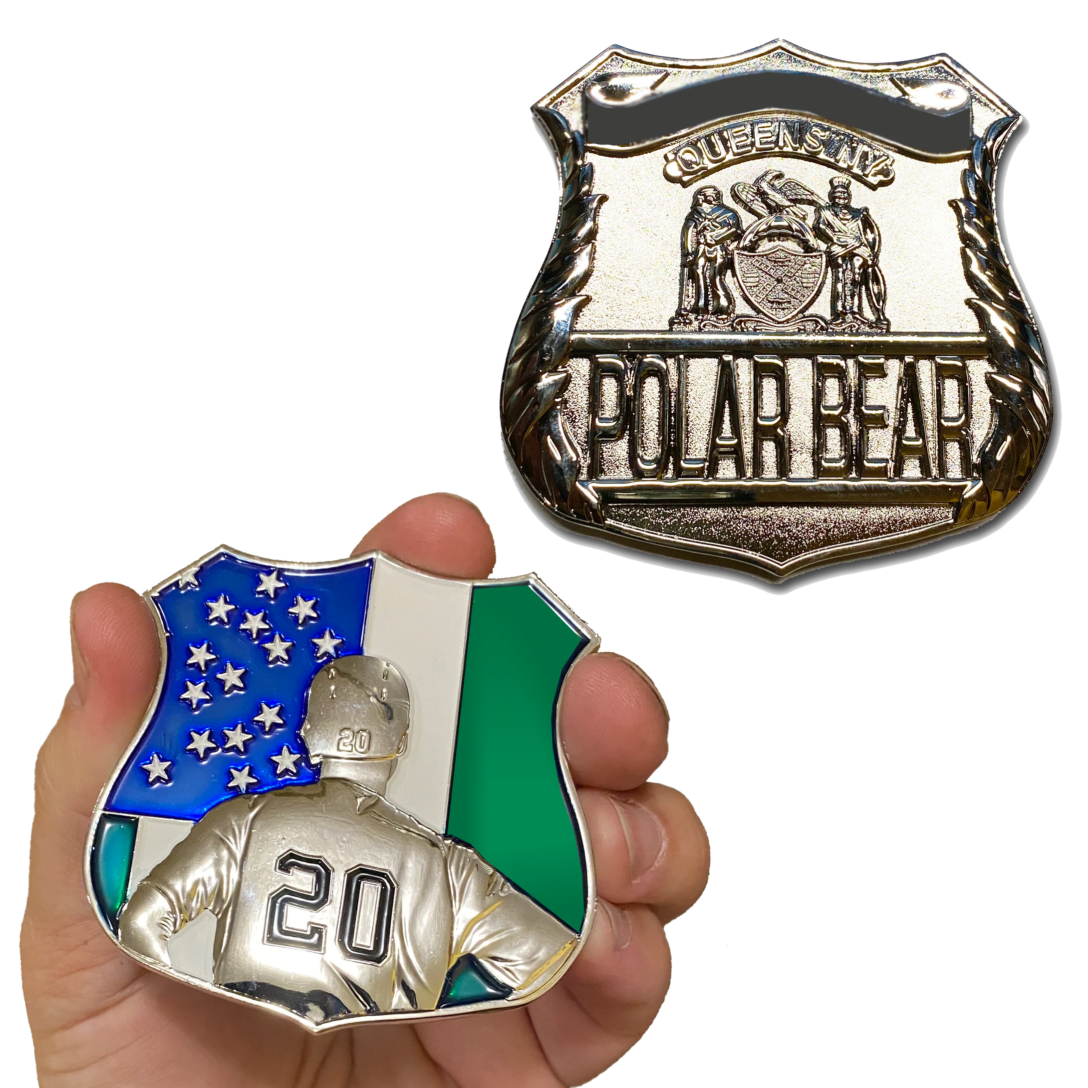 DD-020 Polar Bear NY Mets Pete Alonso inspired NYPD Challenge Coin –  America's Front Line® www.AmericasFrontLine.com
