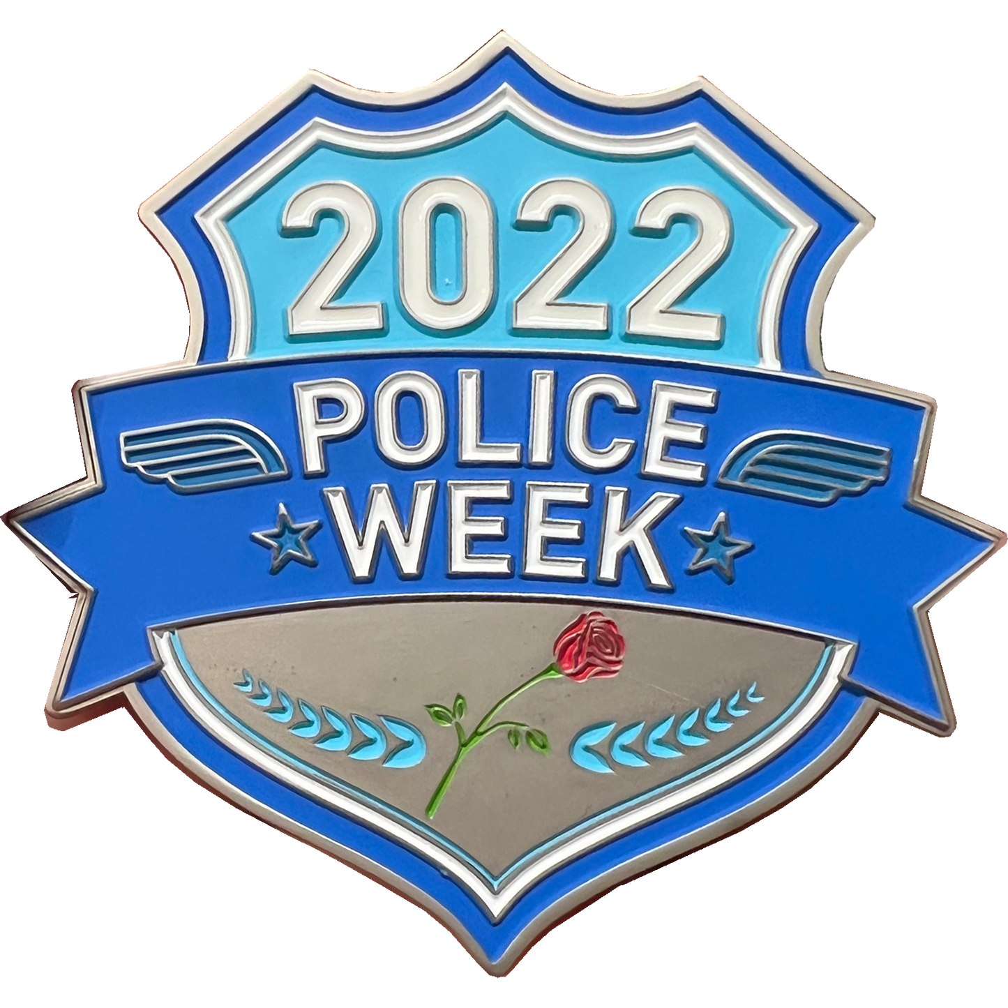 Border Patrol Agent BPA CBP Police Week 2022 Commemorative Thin Blue Line Memorial Challenge Coin