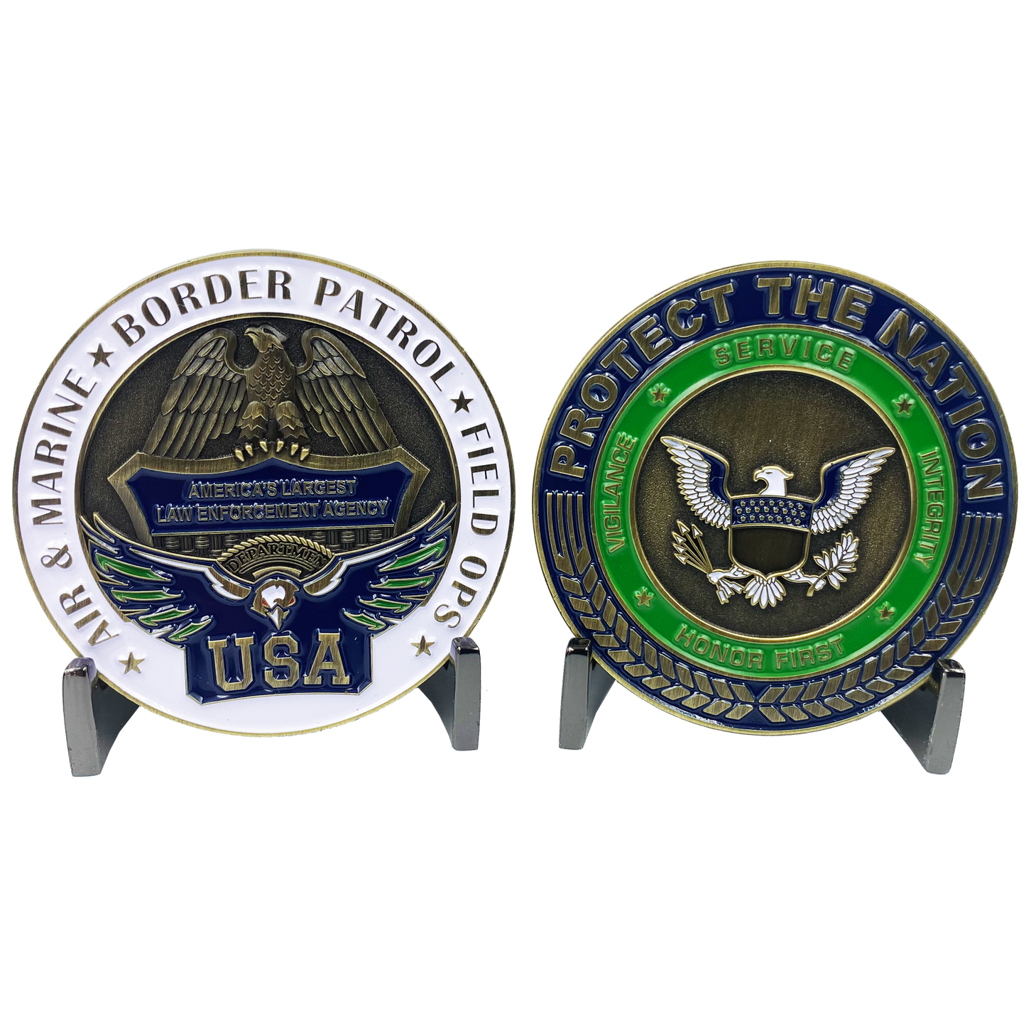 CL-SS CBP Protect the Nation Border Patrol Field Ops AMO BP Operations Challenge Coin