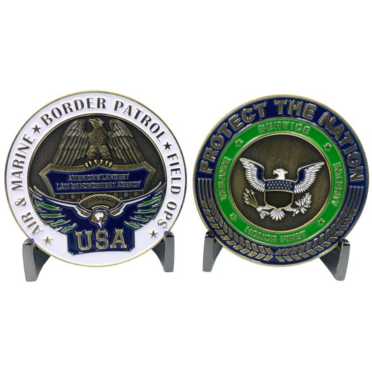 CL-SS CBP Protect the Nation Border Patrol Field Ops AMO BP Operations Challenge Coin