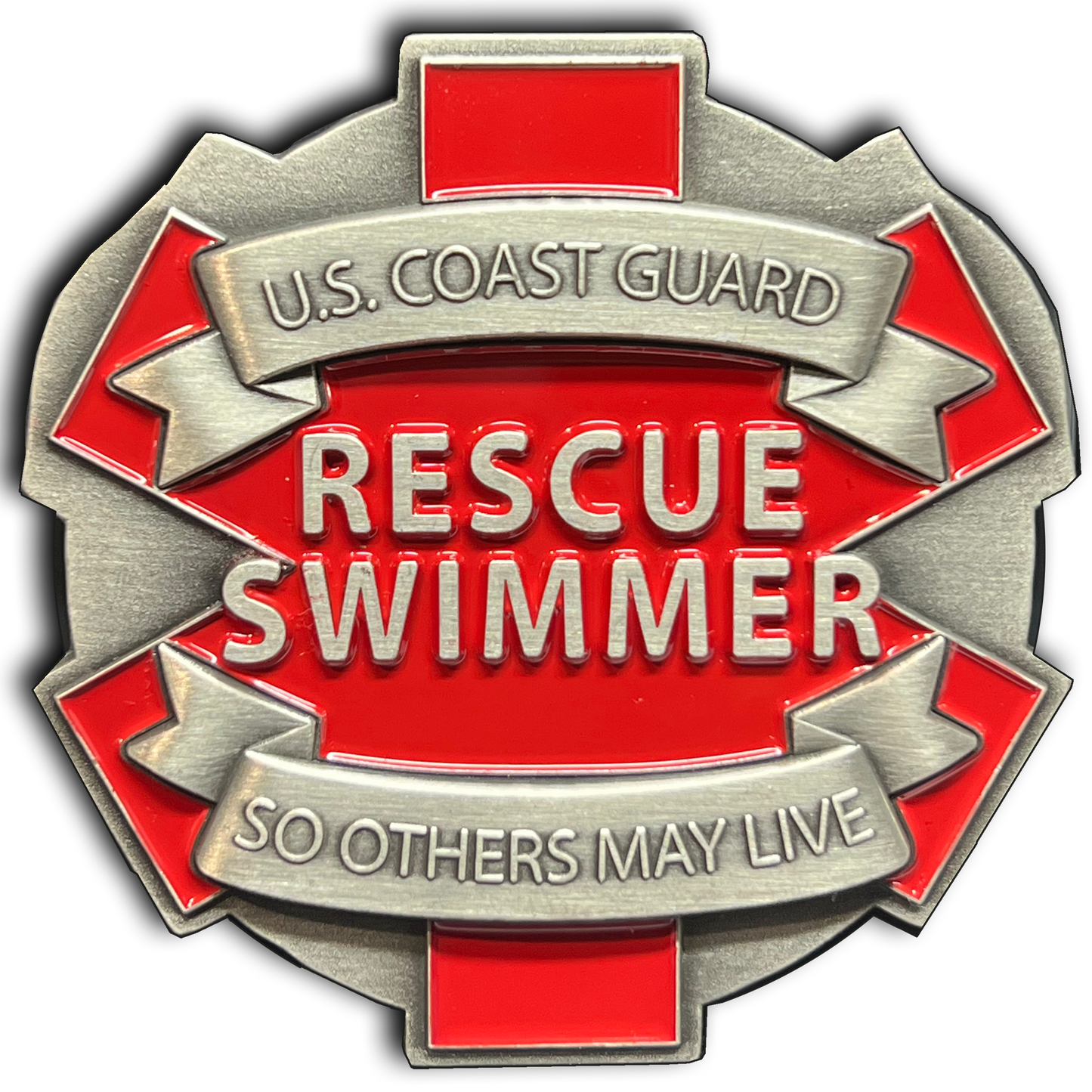 EL11-009 US Coast Guard Rescue Swimmer Challenge Coin USCG So Others May Live