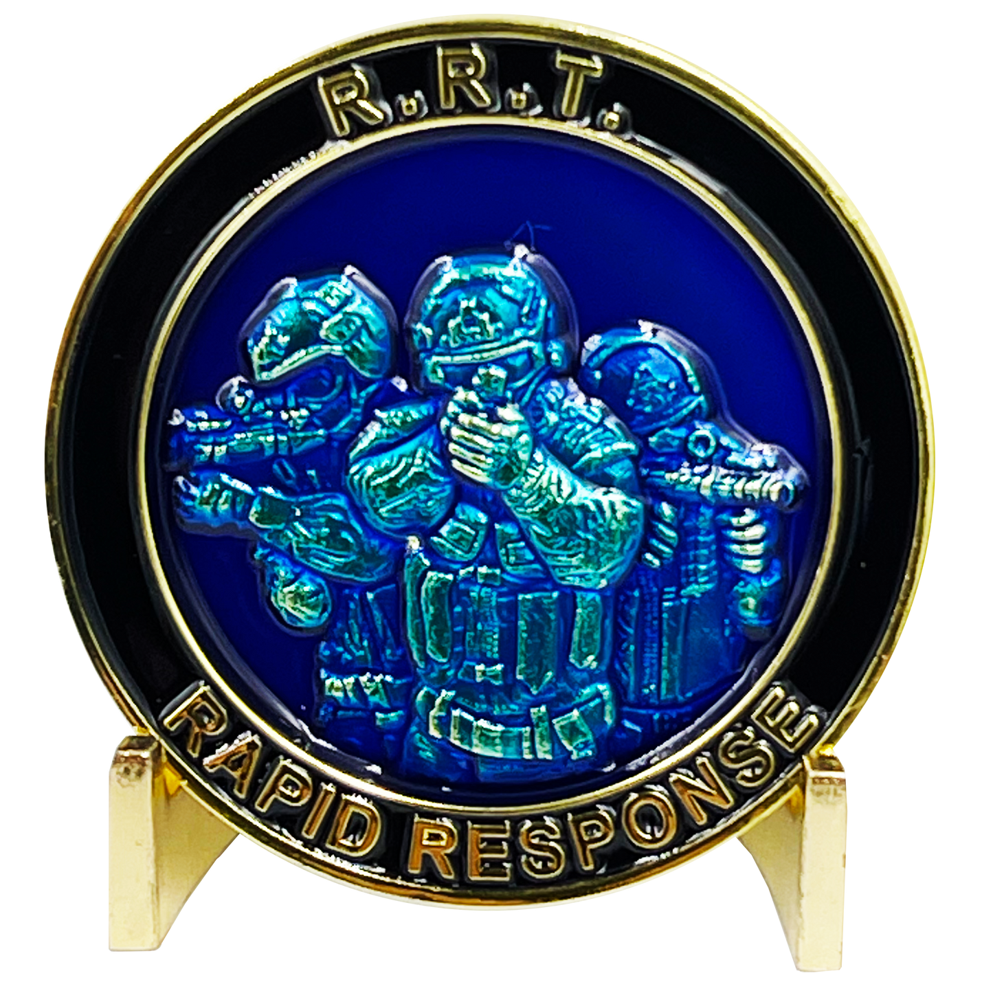 BL7-002 RRT Rapid Response Team Thin Gray Line Challenge Coin Corrections SWAT Correctional Officer