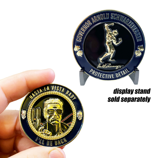LL-008 Governor Arnold Schwarzenegger Protective Detail Challenge Coin Terminator