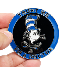 BL8-004 Dr Seuss Cancel Culture Back the Blue Cat in the Hat Challenge Coin Police NYPD LAPD CBP