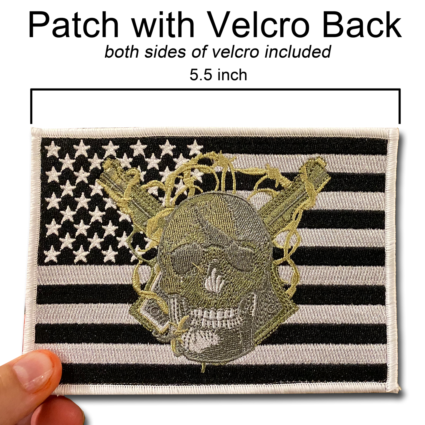 SWAT SRT BORTAC Tactical Police Military Patch American Flag (hook and loop back)