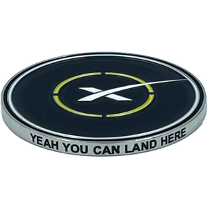 BL13-006 SpaceX Landing Pad Challenge Coin Landing Zone