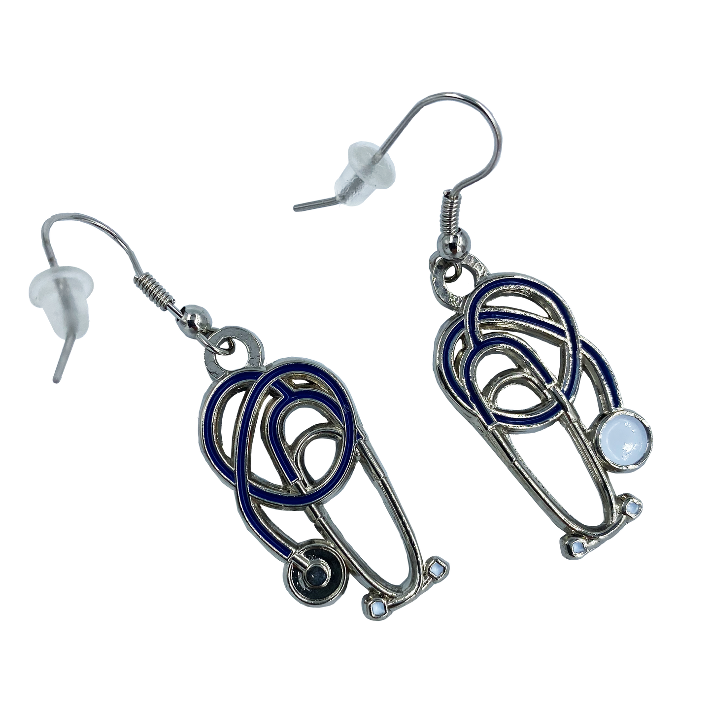 DD-016 Stethoscope earrings nurse doctor paramedic emt ems