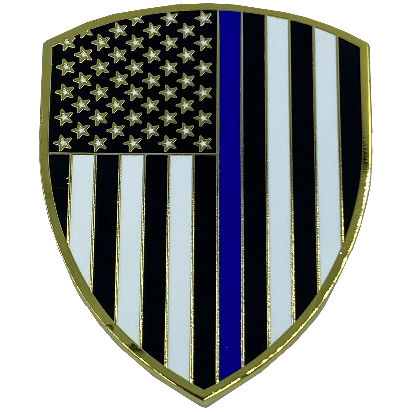 CL8-016 LI Suffolk County Police Department Black Tactical SWAT Long island Dept. Challenge Coin thin blue line SCPD