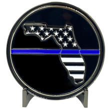 EL2-016 Tampa Florida Police Office Challenge Coin Tampa Bay Thin Blue Line Back the Blue TPD Tampa Police Department