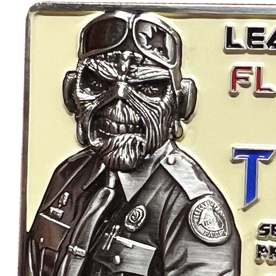 BL2-009B FHP Florida Highway Patrol State Police Zombie License Plate Challenge Coin