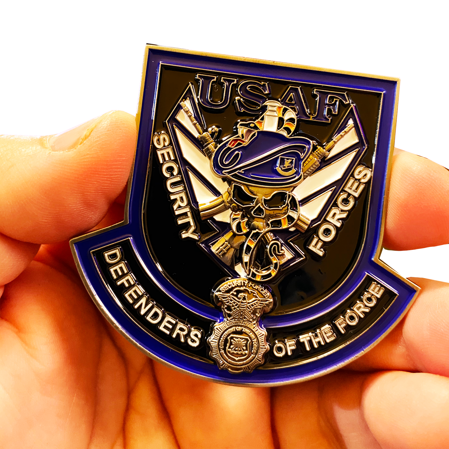 DL2-17 U.S. Air Force Security Forces Police USAF Police SP Defensor Fortis Challenge Coin