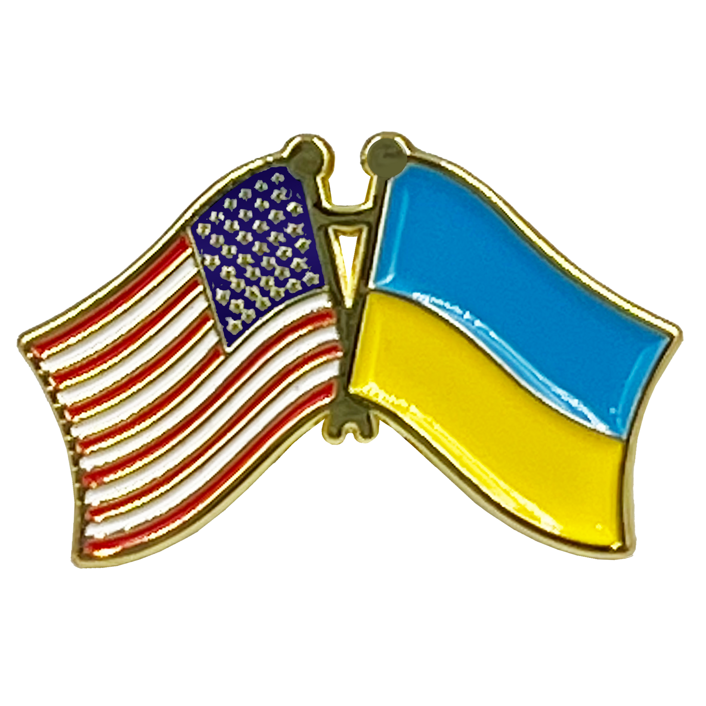 EL7-023 Support Ukraine Flag US lapel pin Kiev Hero President Volodymyr Zelenskyy Solidarity NATO