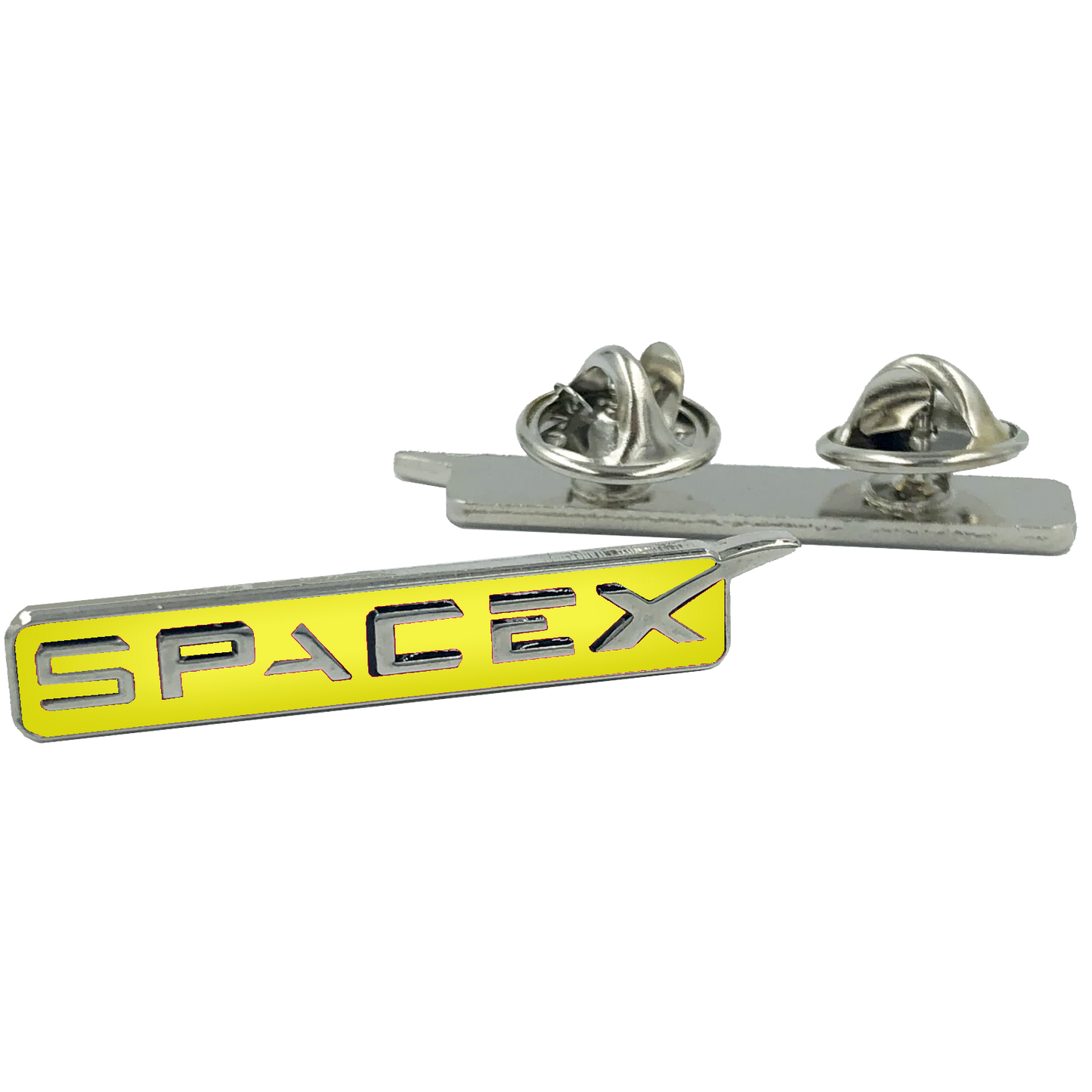M-33 SpaceX pin Space X dual pin back yellow lapel pin