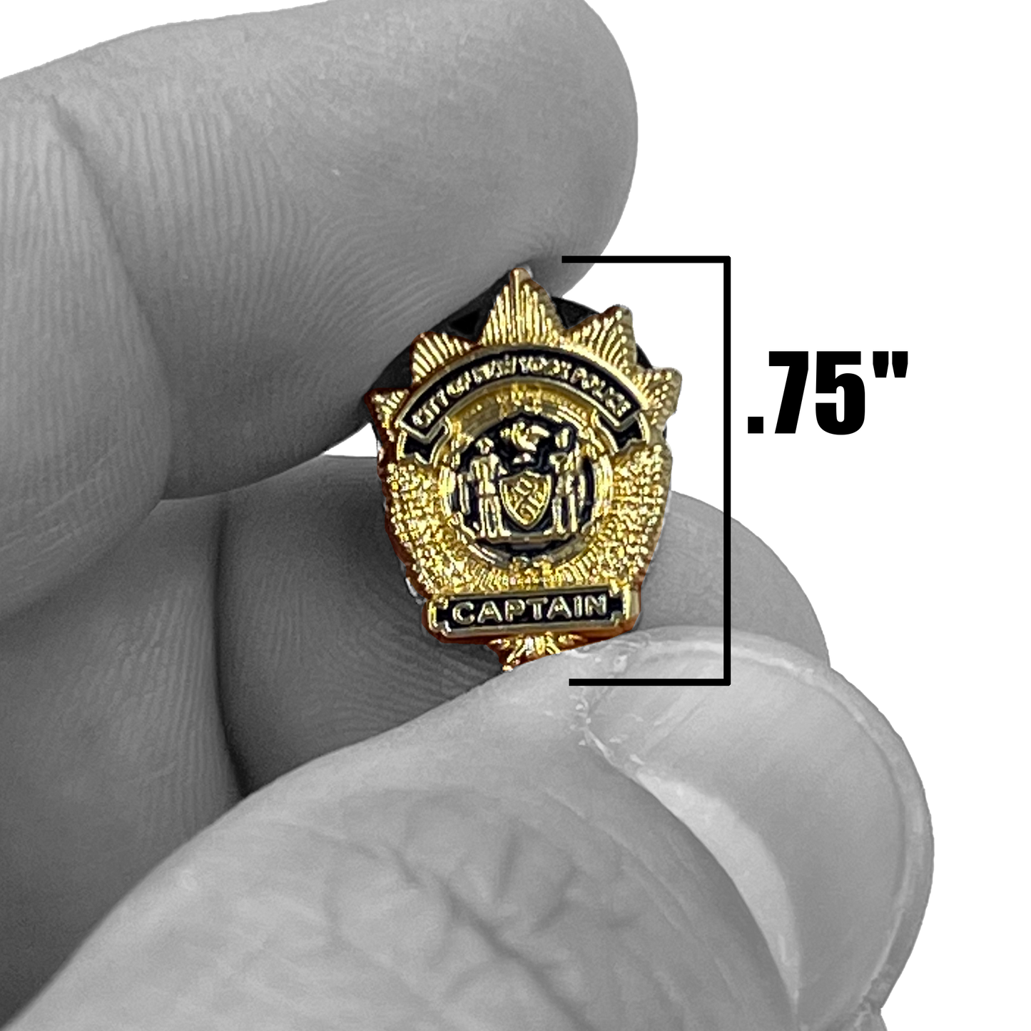 PBX-004-B NYPD Captain New York City Police Department Lapel Pin
