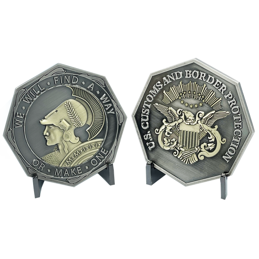 EL2-019 WE WILL FIND A WAY OR MAKE ONE CBP, Border Patrol, Air and Marine, Field Operations, BP, AMO, OFO Challenge Coin