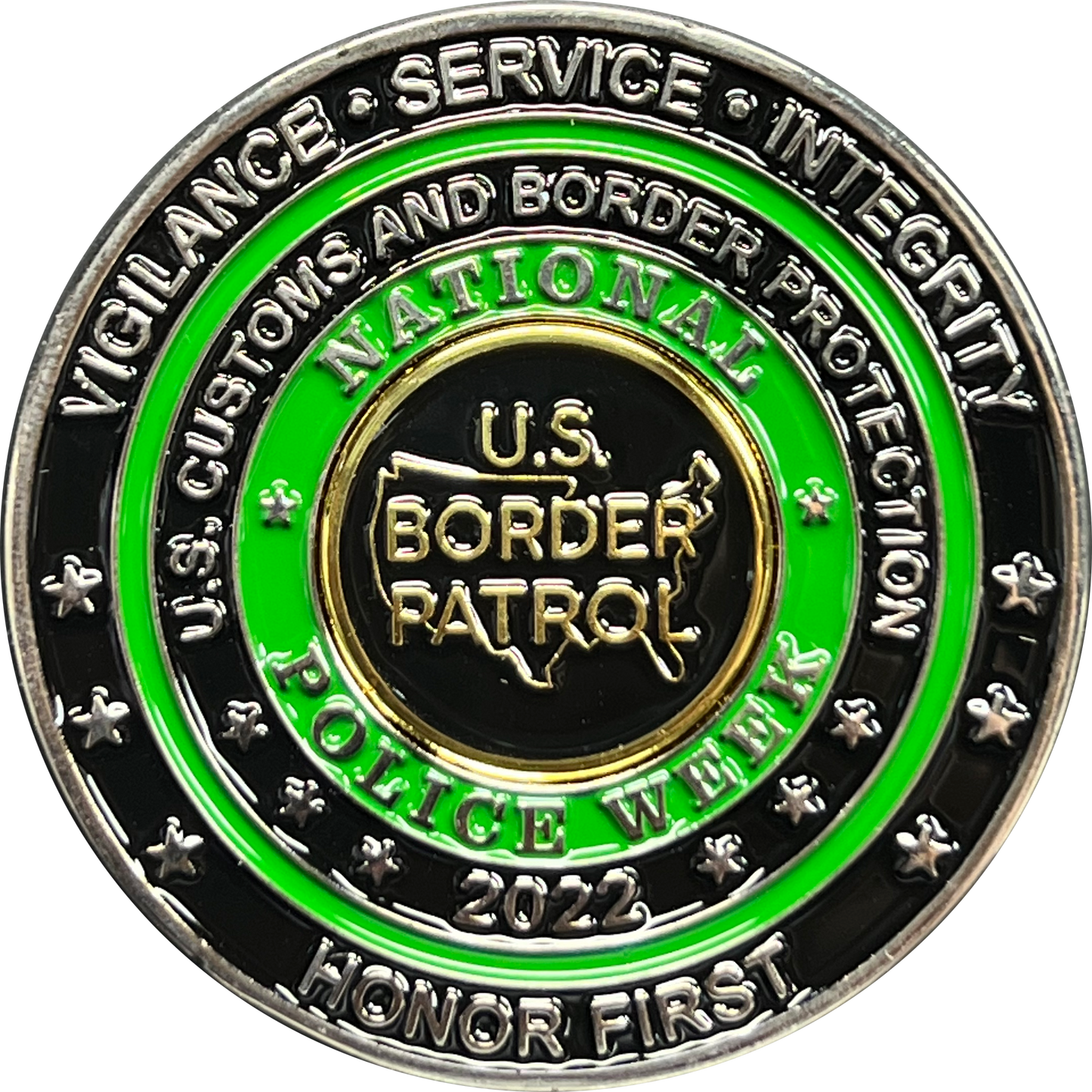 EL9-001A CBP Border Patrol Agent Commemorative America's Front Line Official Police Week 2022 release BPA