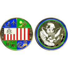 GL4-003 CBP land Sea & Air  Border Patrol Field Operations Air and Marine Challenge Coin