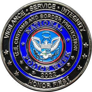 EL9-001B CBP officer Field Ops Commemorative America's Front Line Official Police Week 2022 release Field Operations CBPO
