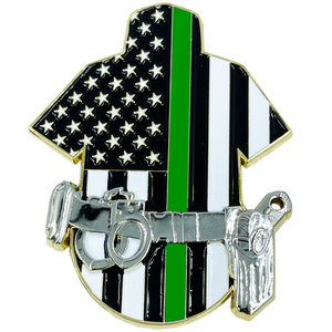 BL5-003 Border Patrol Agent CBP uniform shirt duty belt HK P2000 Honor First BPA Thin Green Line