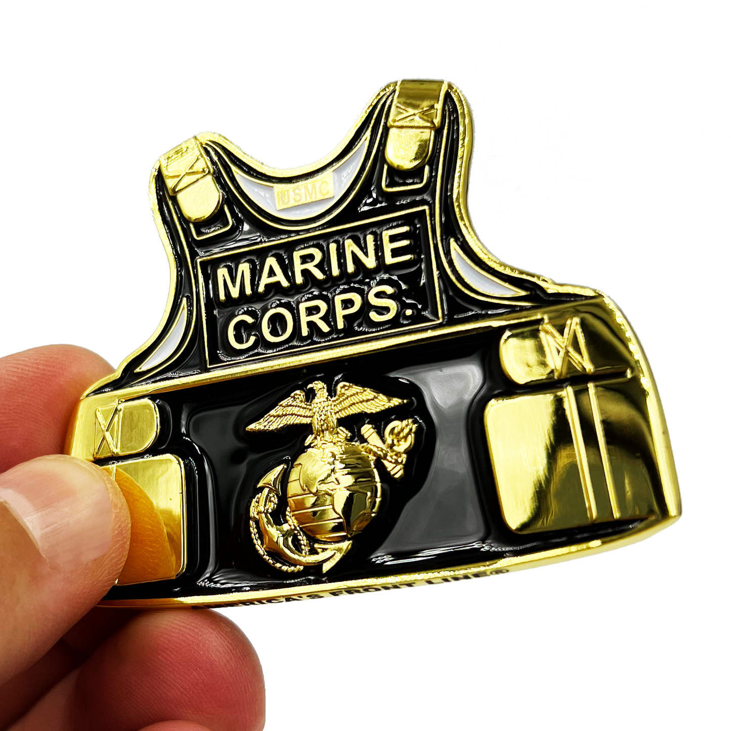 EL13-015 Semper Fi US Marines Challenge Coin Military Veteran