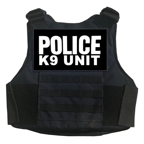 K9 UNIT Body Armor Bullet Proof Ballistic vest Tactical PVC Rubber Patch set POLICE LAW ENFORCEMENT patches CBP