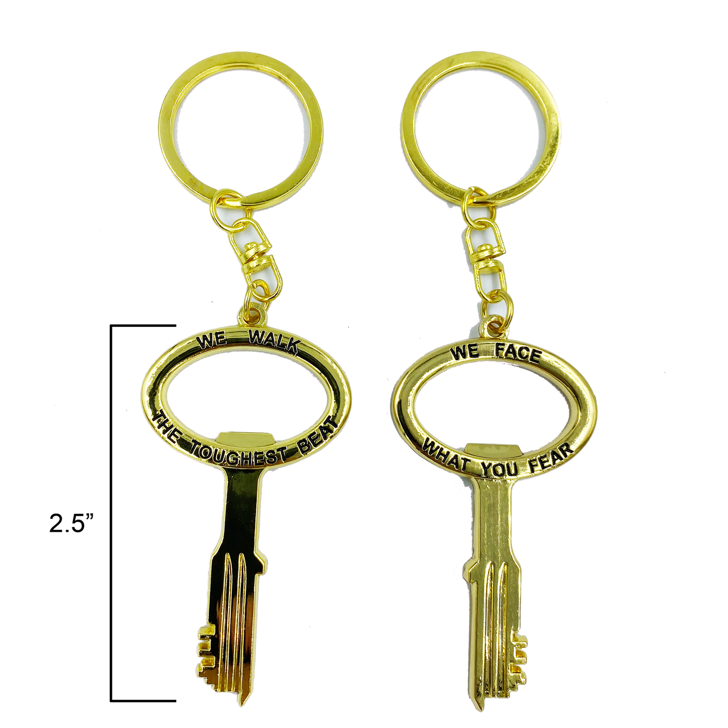 GG-021 Gold Prison Jail Key bottle opener keychain challenge coin Correctional Officer CO Corrections thin gray line