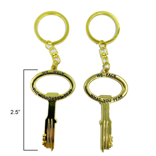 GG-021 Gold Prison Jail Key bottle opener keychain challenge coin Correctional Officer CO Corrections thin gray line