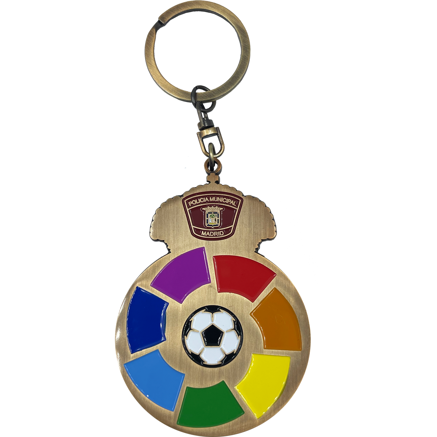 BL12-016 Real Madrid CF Futbol Soccer Policia Municipal Challenge Coin keychain